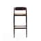 Manhattan Comfort Klismos Barstool in Camel and Dark Walnut (Set of 3) 3-BS014-CL - alternate 5